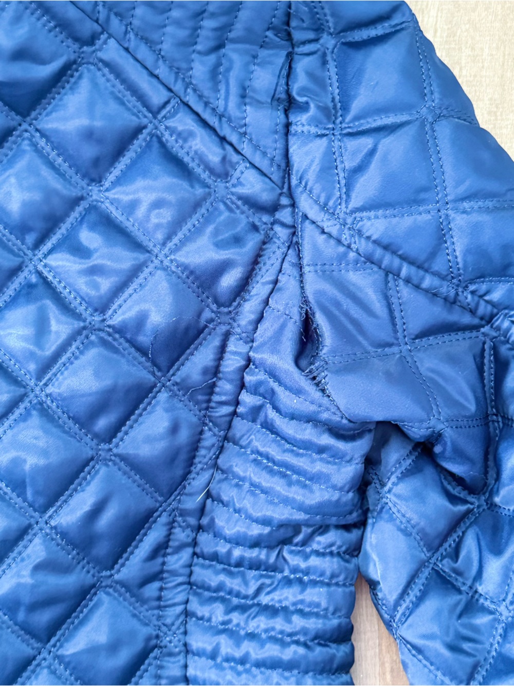 Marc New York by Andrew Marc Quilted Navy Lightweight Puffer Full Zip Jacket - Picture 12 of 12